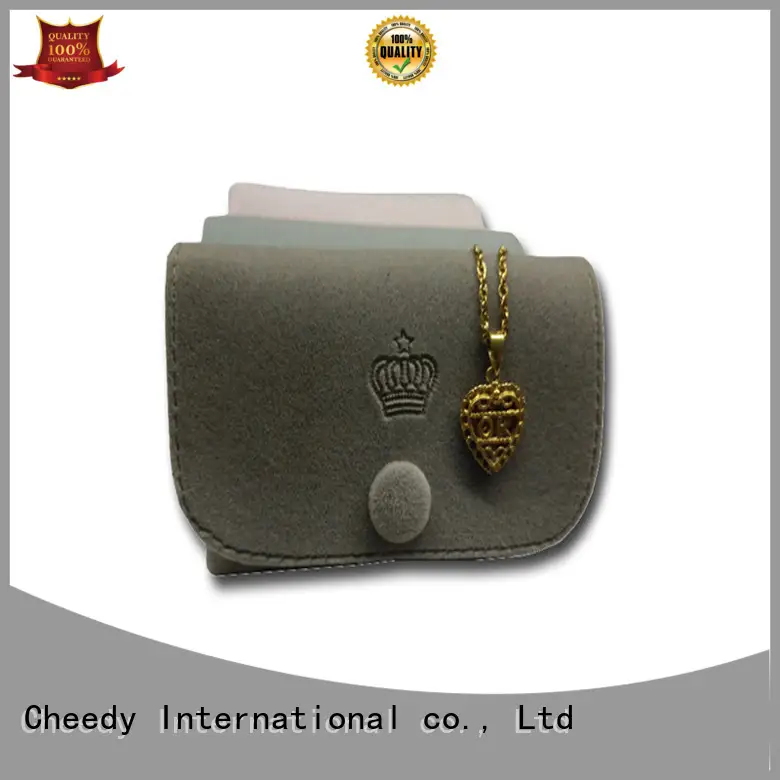 Cheedy Custom velvet bags pouches factory for jewelry 1