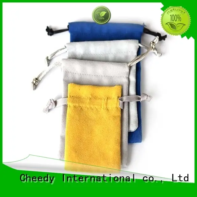 Cheedy suede small velvet pouches wholesale factory for necklace 1