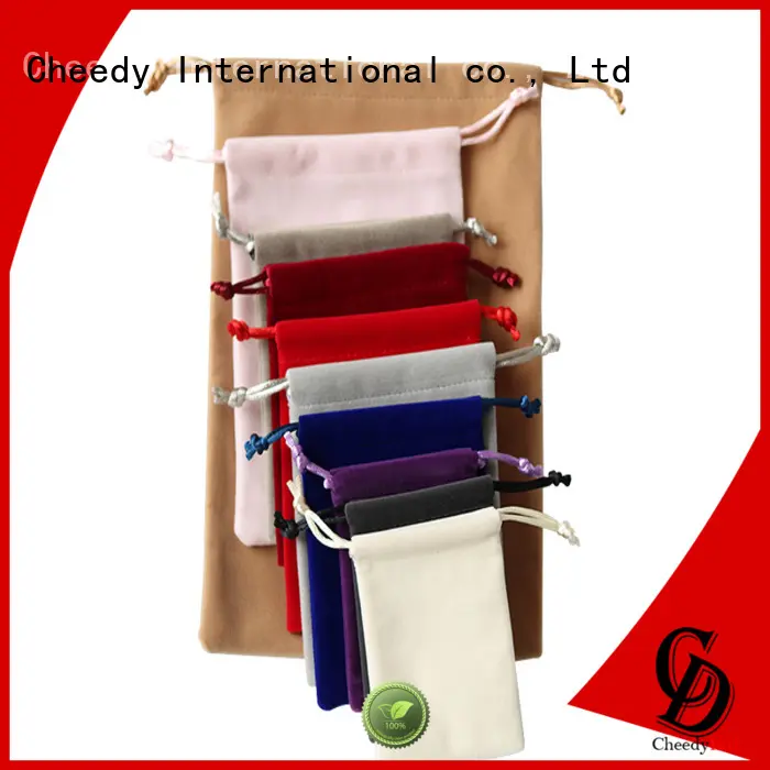 Cheedy jewellery black velvet jewelry gift boxes for business for necklace 1