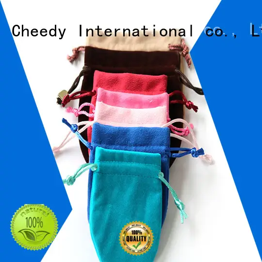 Cheedy velvet velvet pouch bag factory for necklace 1