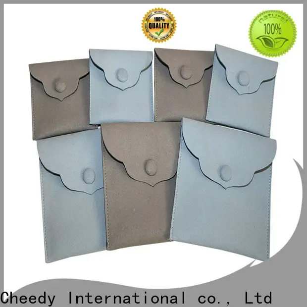 Cheedy box leather roofing pouch company for necklace 1
