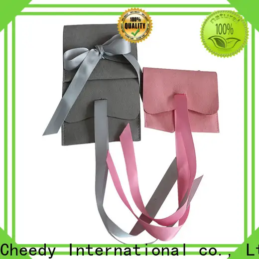 Cheedy High-quality suede drawstring pouch manufacturers for jewelry 1