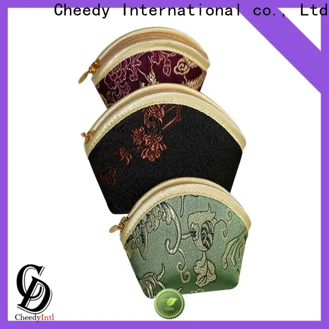 Cheedy brocade 8 pocket jewelry pouch pattern suppliers for ring 1