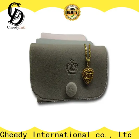 Cheedy Latest purple velvet bag supply for ring 1