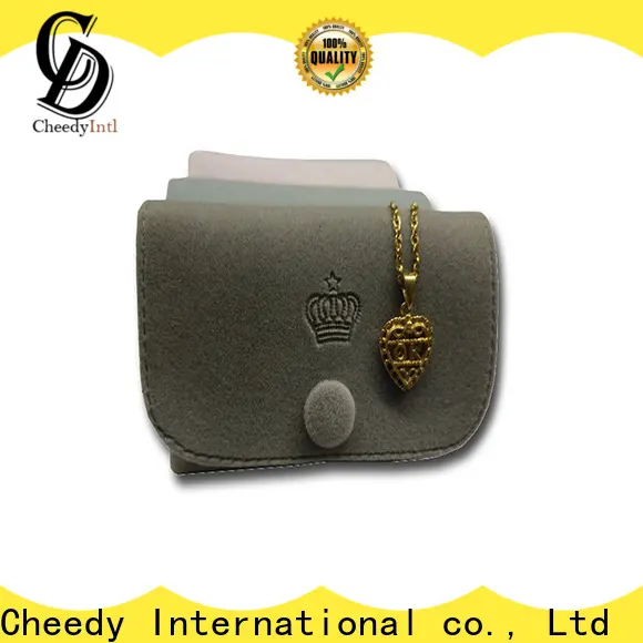 Cheedy Latest purple velvet bag supply for ring 1
