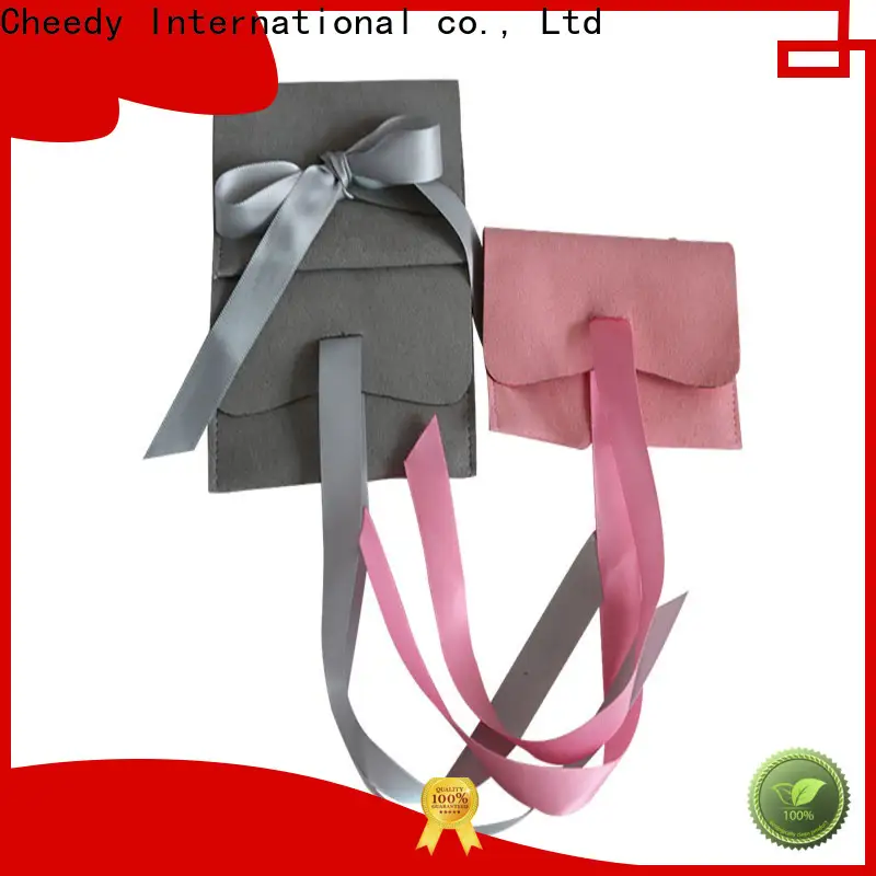 Cheedy faux cheap velvet pouches manufacturers for watch 1