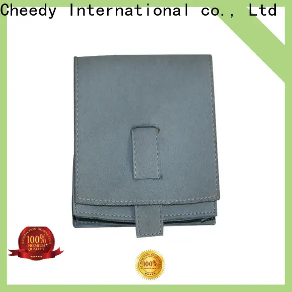 Cheedy faux suede jewelry pouches wholesale suppliers for necklace 1