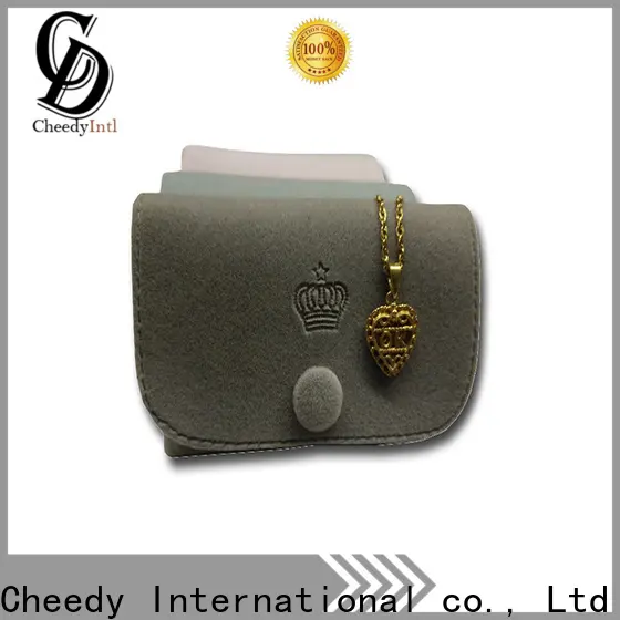 Cheedy jewelry velvet jewelry case for business for necklace 1