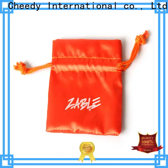 Custom satin hair packaging bags packaging supply for necklace 1