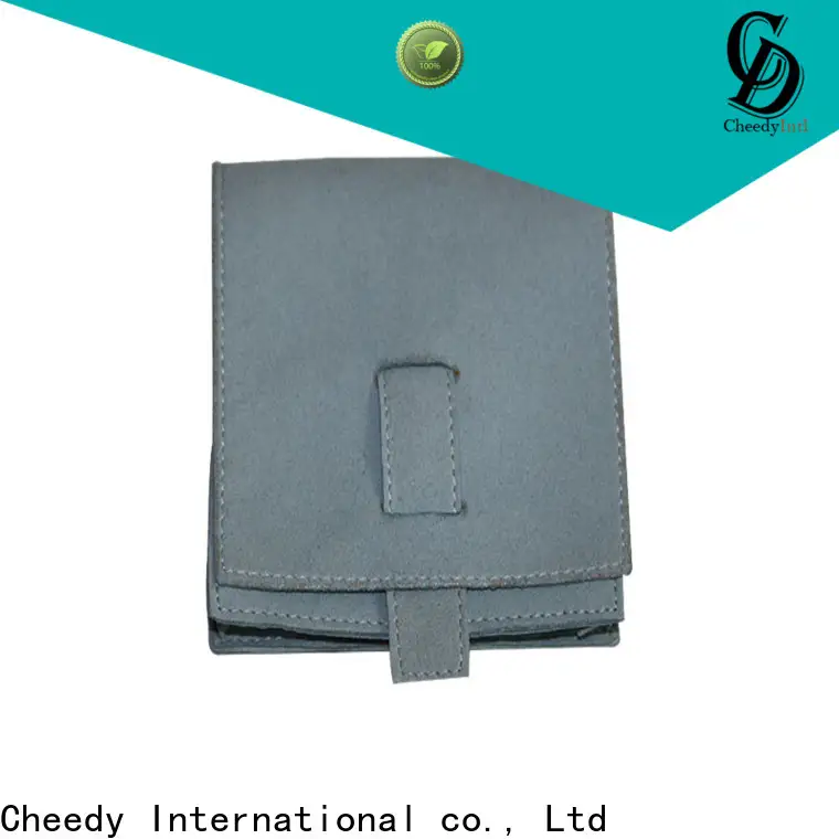 Cheedy Latest suede foldover clutch factory for jewelry 1