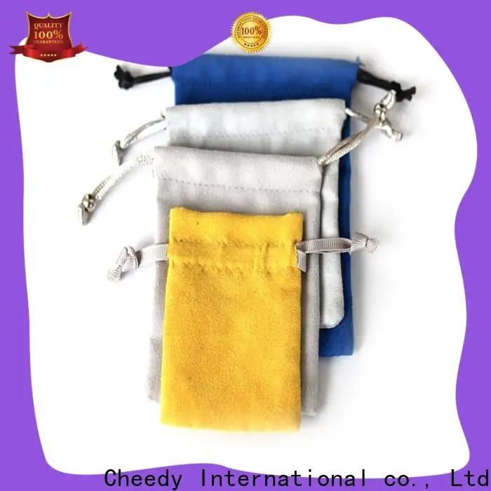 Cheedy customised suede phone pouch supply for necklace 1