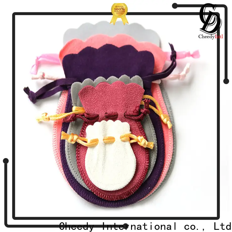 High-quality velvet packaging bags price supply for necklace 1