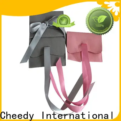 Cheedy New black velvet pouches wholesale company for watch 1