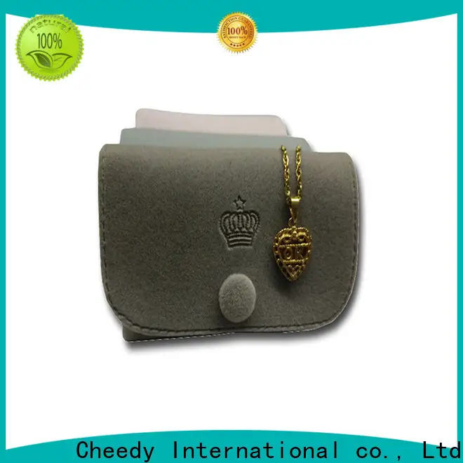 Cheedy Latest jewelry box inserts velvet suppliers for necklace 1