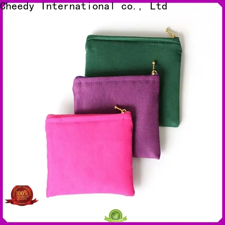Cheedy suede small velvet pouches wholesale manufacturers for ring 1