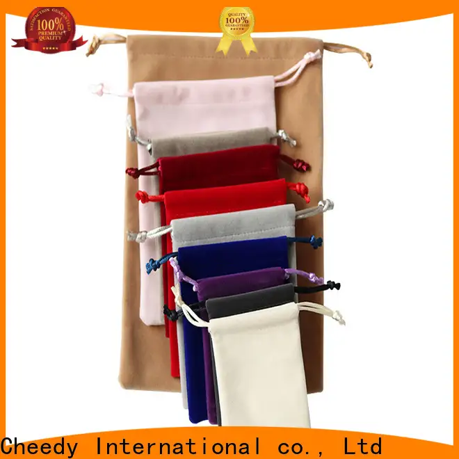 Cheedy jewelry large velvet pouch company for watch 1