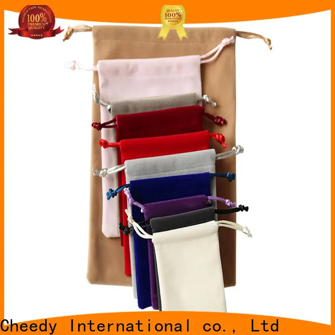 Cheedy jewelry large velvet pouch company for watch 1