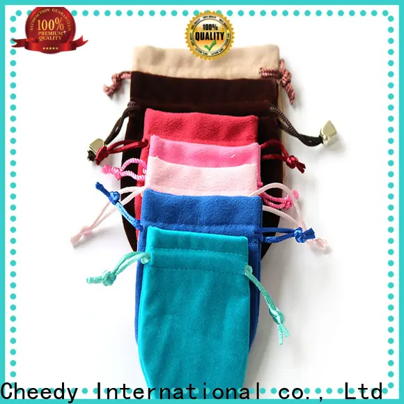 Cheedy Wholesale velvet pouch factory for ring 1