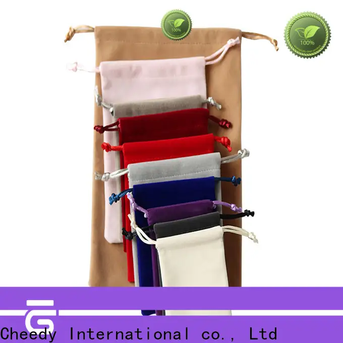 Cheedy bags velvet bags with logo company for watch 1