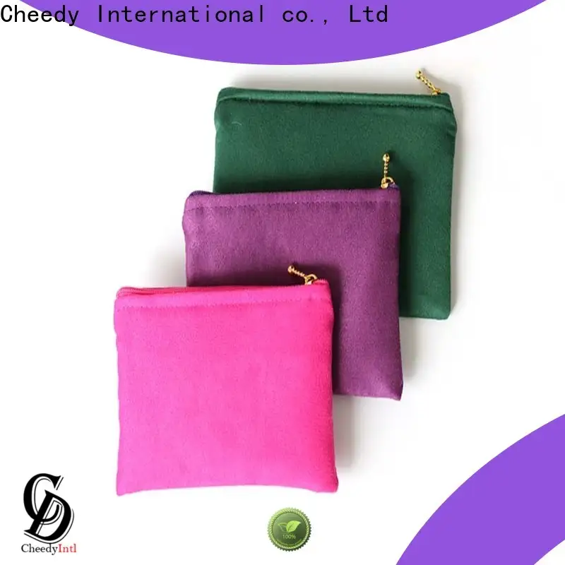 Cheedy pouches faux suede handbags for business for ring 1