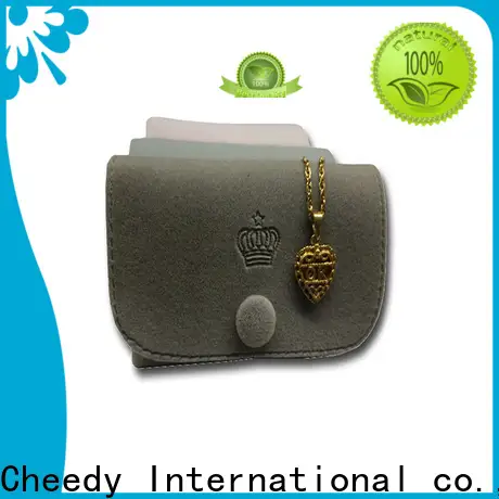 Cheedy High-quality velvet gift pouch supply for necklace 1