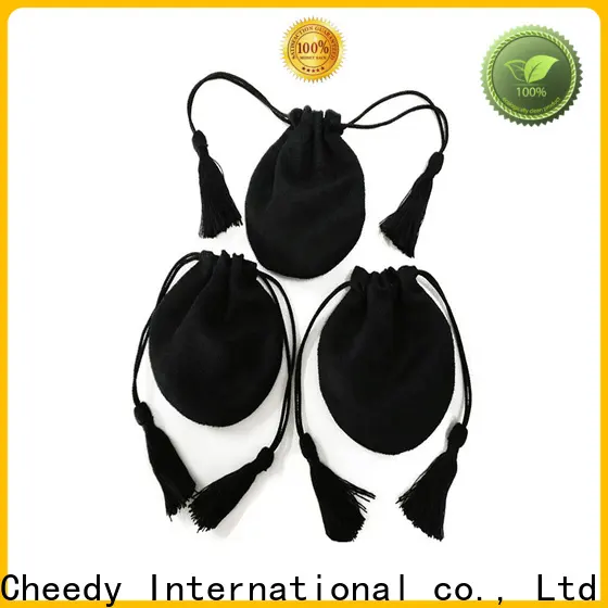 Cheedy suede velvet drawstring pouch wholesale suppliers for necklace 1