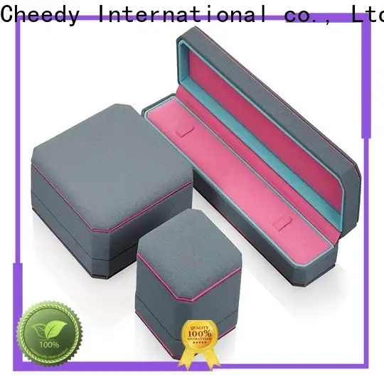 New luxury leather jewellery box boxes manufacturers for necklace 1