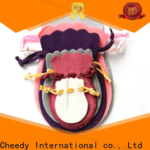 Cheedy packaging velvet favor bags factory for necklace 1