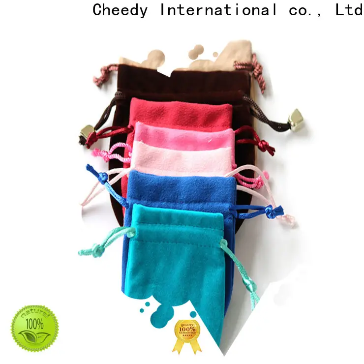 Cheedy High-quality velvet jewelry pouches wholesale supply for ring 1