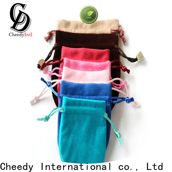 Cheedy Top christmas velvet gift bags supply for watch 1
