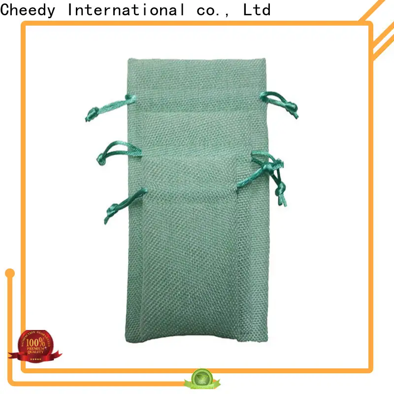 Cheedy Custom hemp drawstring bag manufacturers for necklace 1