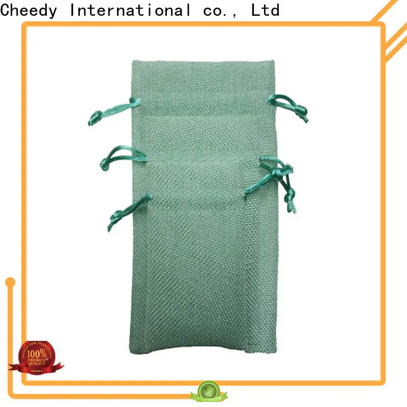 Cheedy Custom hemp drawstring bag manufacturers for necklace 1