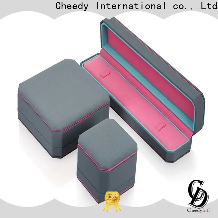 Cheedy leather discount jewelry packaging suppliers for ring 1