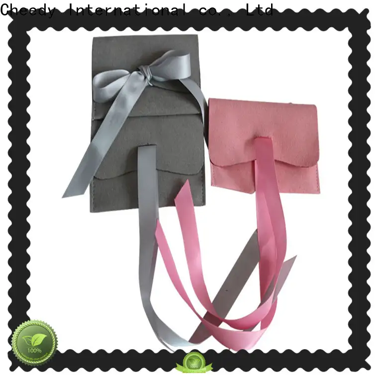 High-quality faux suede jewelry pouches packaging supply for watch 1