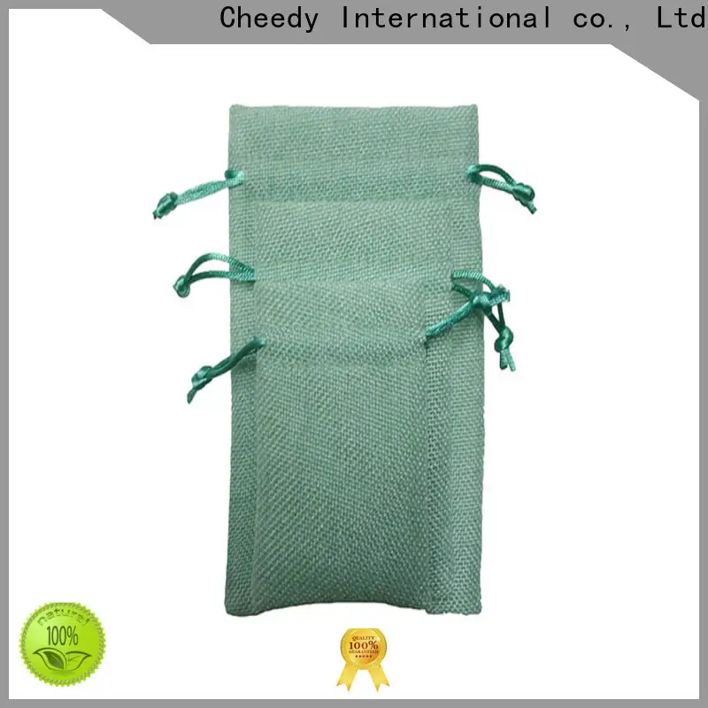 Cheedy Top hemp drawstring pouch factory for watch 1