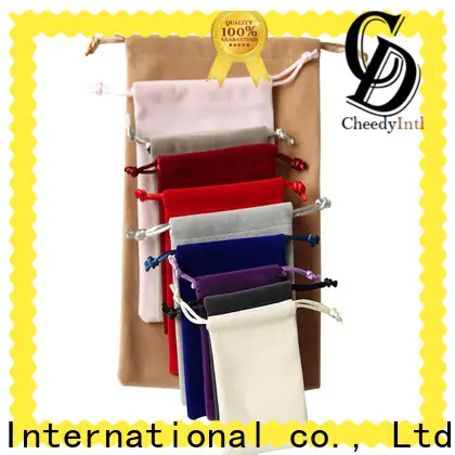 New velvet drawstring bag price factory for necklace 1