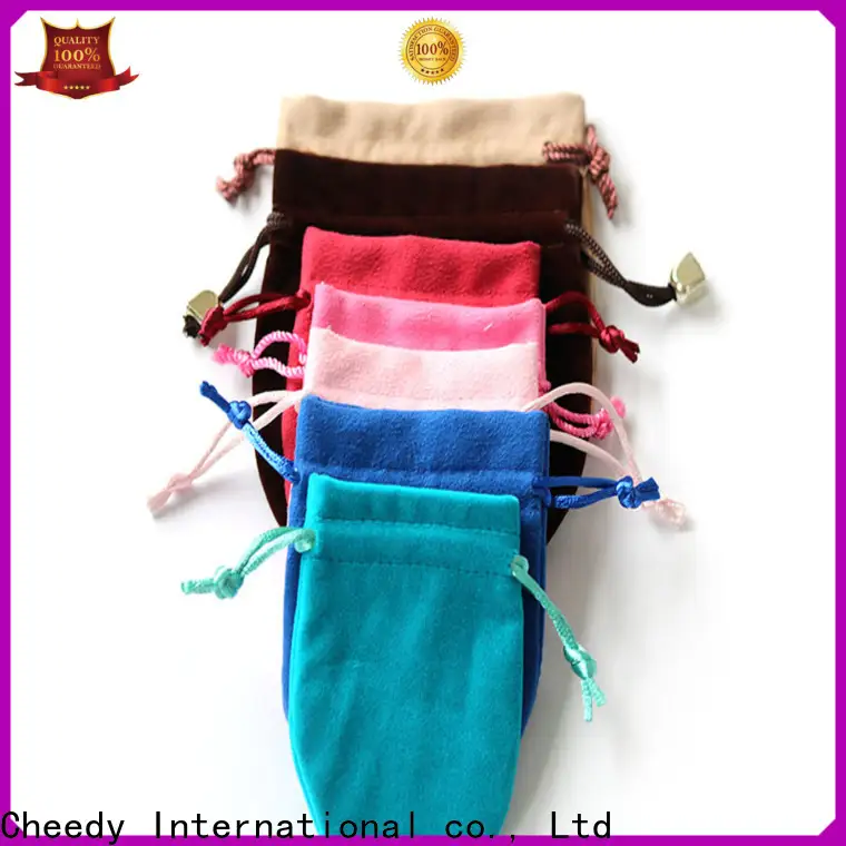 Custom velvet jewelry bags with logo watch supply for ring 1