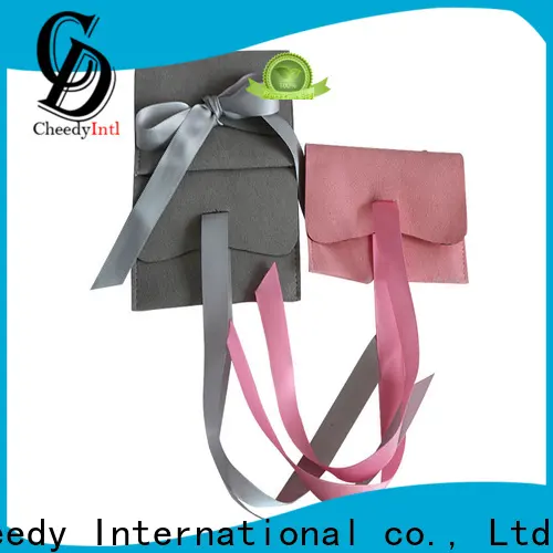 Cheedy pouch suede bags wholesale factory for ring 1