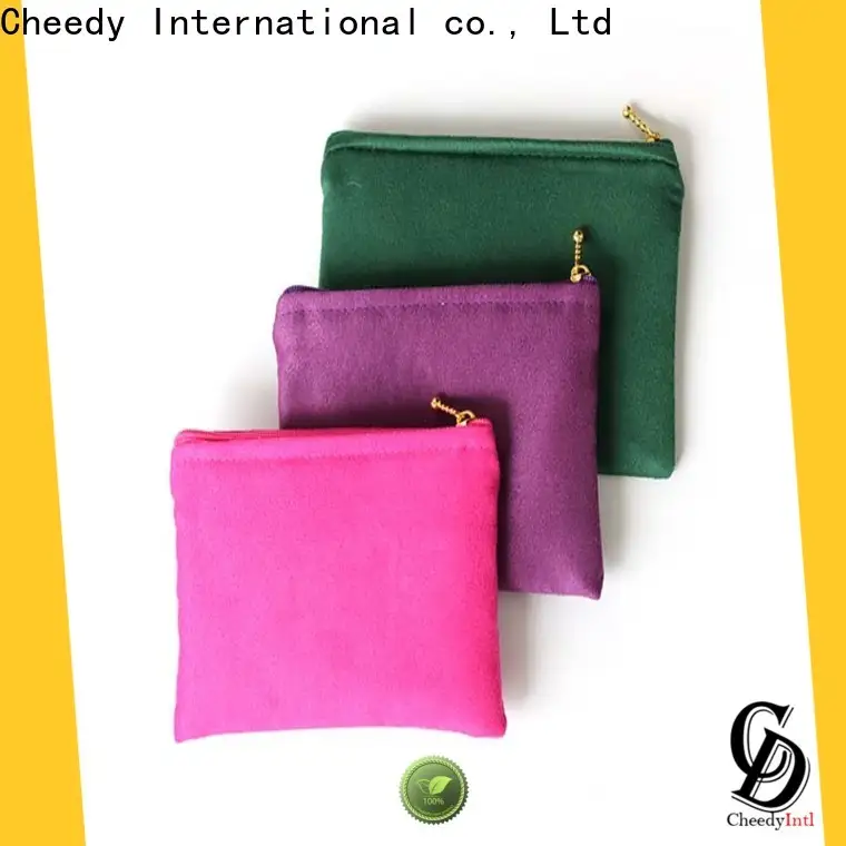 Cheedy suede yellow suede bag factory for jewelry 1