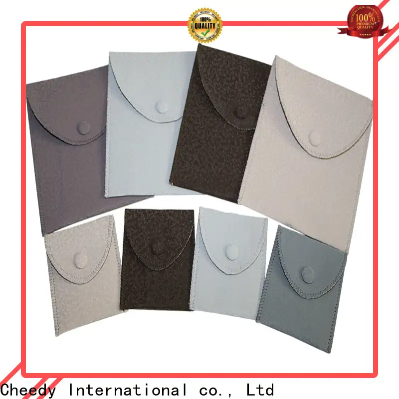Cheedy Wholesale simple leather pouch company for ring 1