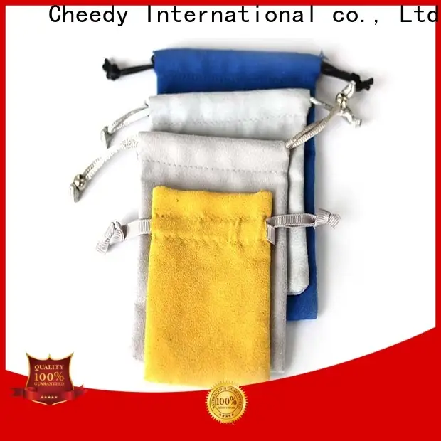 Cheedy jewellery faux suede bag suppliers for jewelry 1