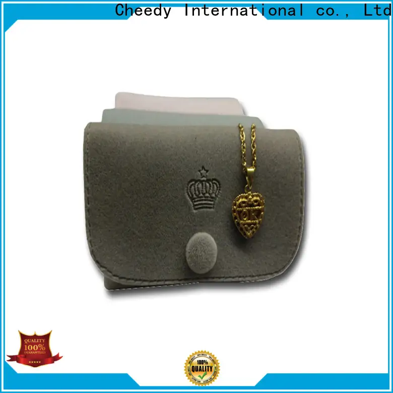 Latest black velvet jewelry gift boxes bags supply for ring 1