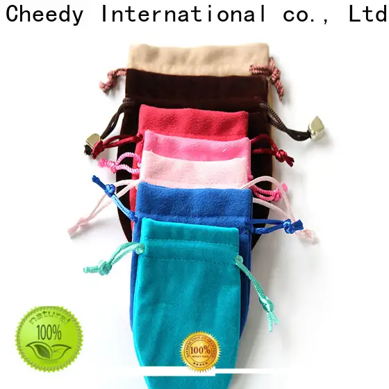 Cheedy velvet christmas velvet gift bags manufacturers for jewelry 1