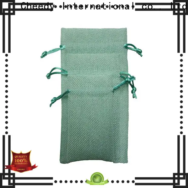 Cheedy linen canvas drawstring bags factory for jewelry 1