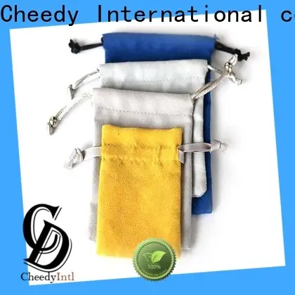 Cheedy Custom velour drawstring pouch suppliers for necklace 1