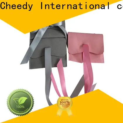 Cheedy Top black suede pouch manufacturers for jewelry 1