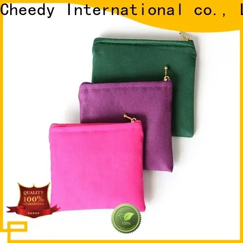 Cheedy suede velour drawstring pouch supply for ring 1