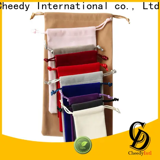 Cheedy High-quality velvet party bags manufacturers for necklace 1