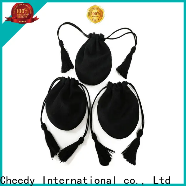 Cheedy jewellery custom velvet jewelry bags supply for ring 1