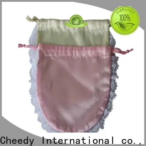 Cheedy bags black satin drawstring bag supply for ring 1